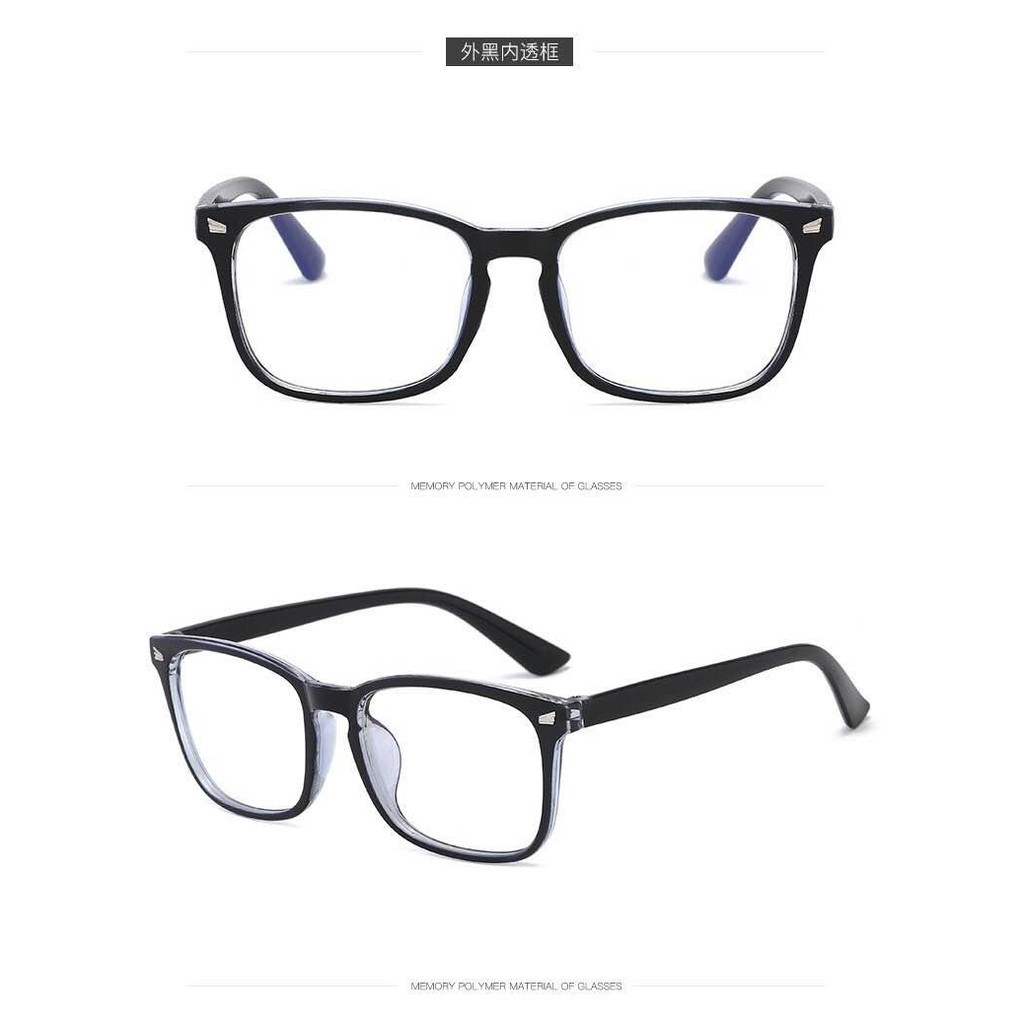 Kacamata Anti UV Radiasi Fashion Optik Sunglasses Wanita Frame Pria Kekinian Korea Murah / TV-59-Black