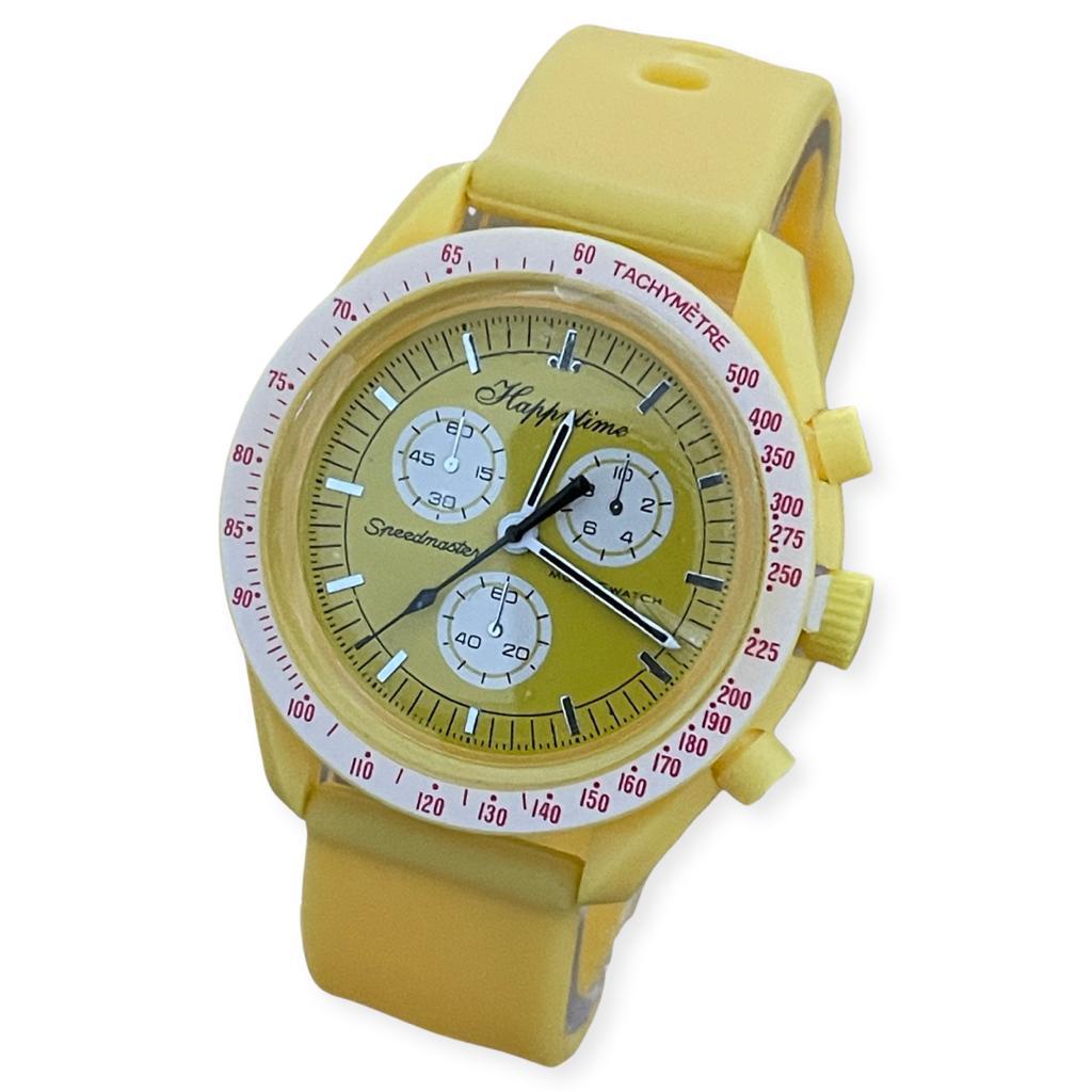 JAM TANGAN WANITA STRAP RUBBER HAPPY TIME