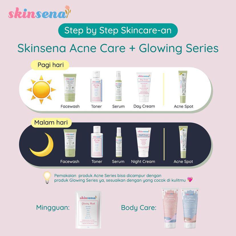 QEILA - PAKET GLOWING SKIN SENA SKINCARE | BPOM | READY