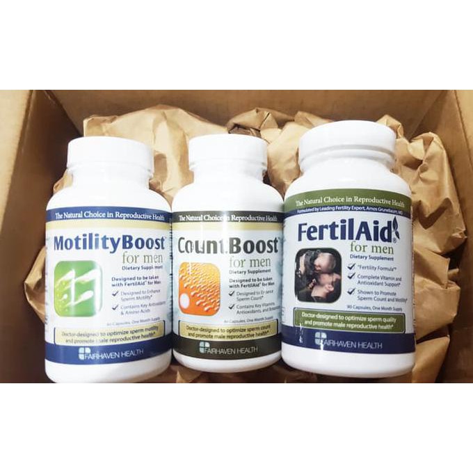Bestseller -Asli -Kl17S Fertilaid For Men+Countboost+Motilityboost : Tingkatkan Kesuburan Pria