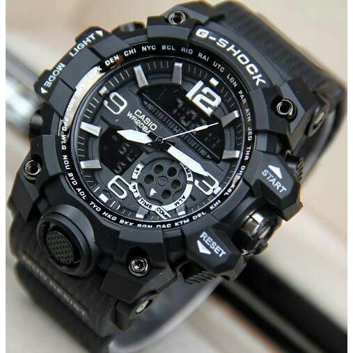 JAM TANGAN CASIO G SHOCK GG 1000 TOMBOL HITAM PUTIH
