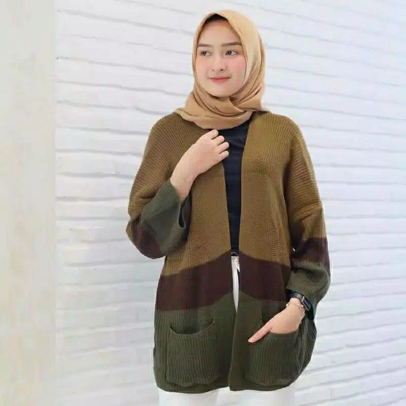 Cardigan Oversized Cardi Outer LOOCY PREMIUM Rajut Tebal Cardy Oversize Lavella Wanita-6