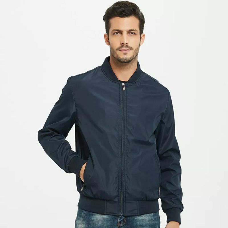 JAKET PRIA BAHAN POLYESTER IMPORT TERBARU DAN TERMURAH