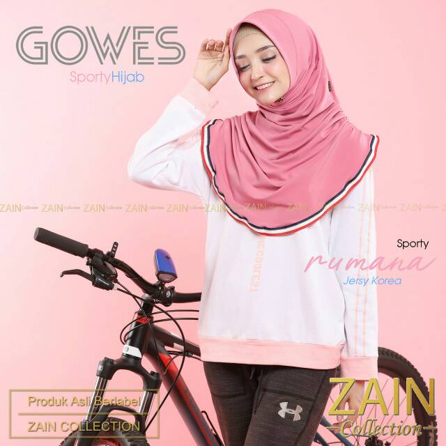 Hijab Instant Sport Jilbab Kerudung Bergo Instan Zain Rumana Terbaru Kekinian Jersey Premium Ori Ant
