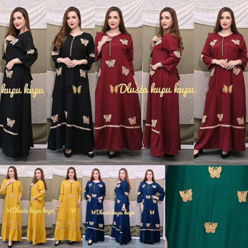 Gamis Dlusia Kupu kupu