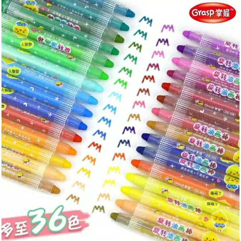 Washable Roller Oil Pastels - Crayon Bisa Dihapus Dicuci