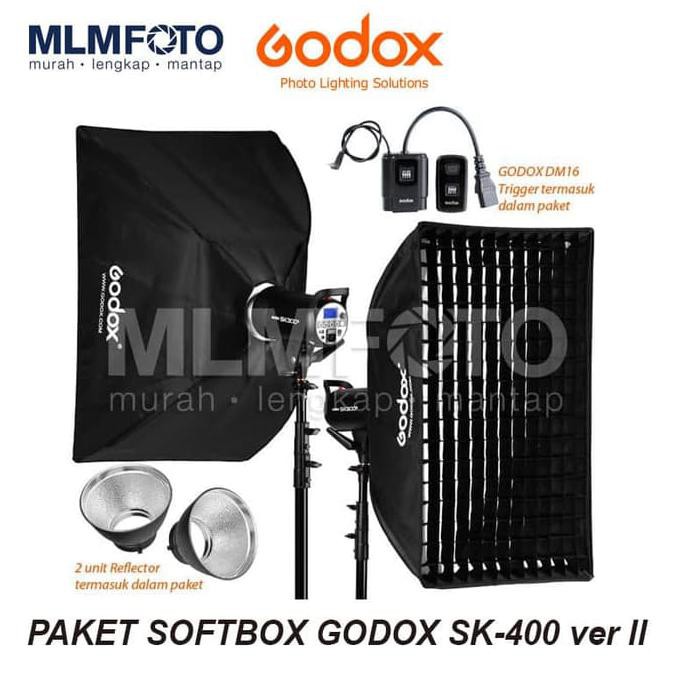 TERLARIS-PRODUK PAKET SOFTBOX GODOX SK-400 VER II