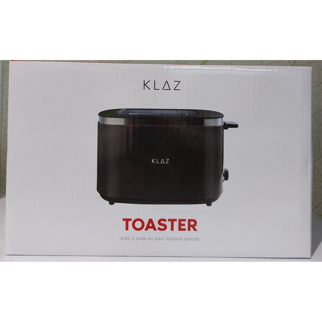 PEMANGGANG ROTI KLAZ / TOASTER 2 SLICE BLACK / PERANGKAT DAPUR