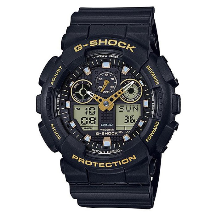 5.5 Sale Casio G-Shock GA-100GBX-1A9DR Jam Tangan Pria Original Garansi Resmi / jam tangan cowok anti air / jam tangan anak laki laki / Gift BF / jam tangan serut