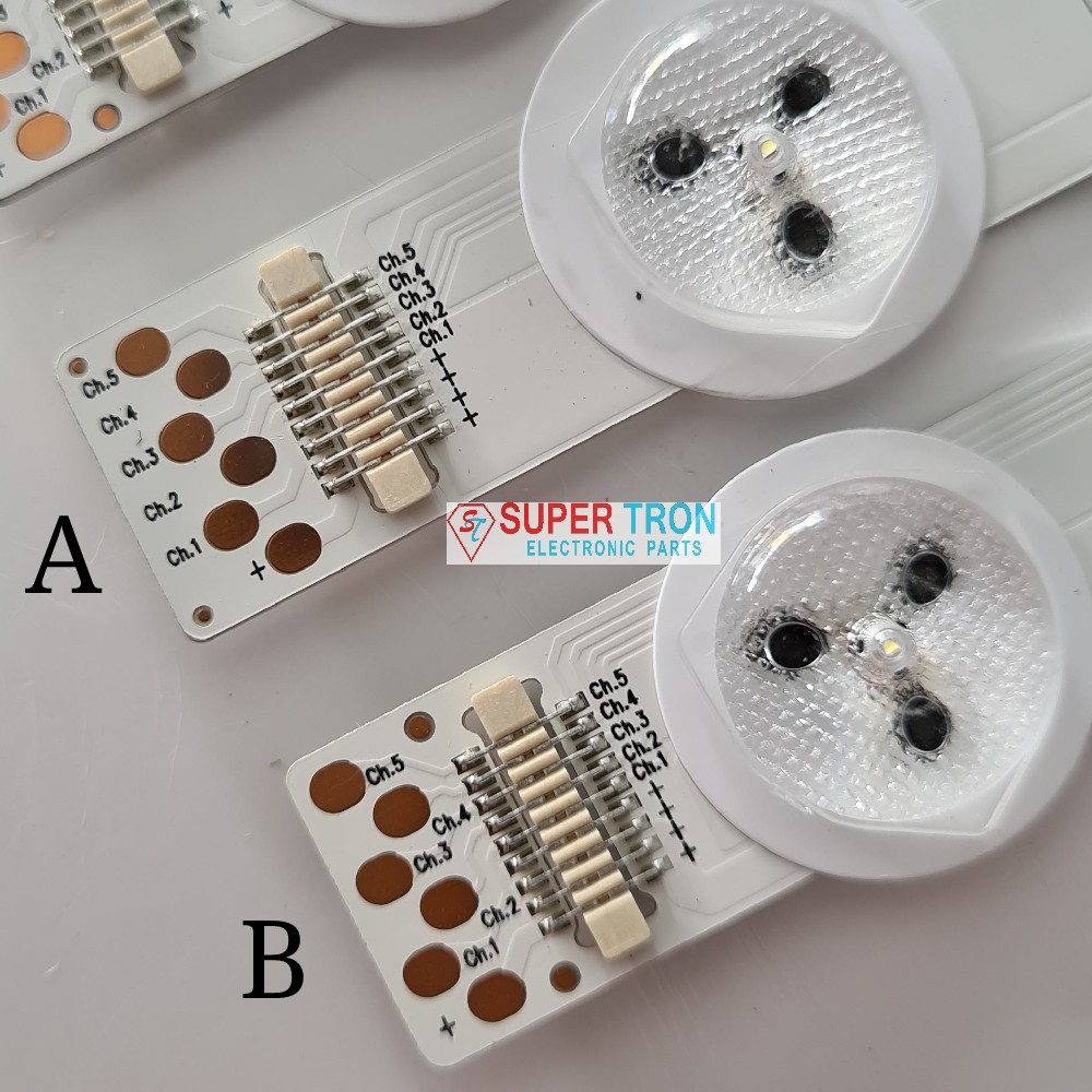 Panel Lampu Backlight LED TV Isi 10 LED 58cm 3Volt 10AB