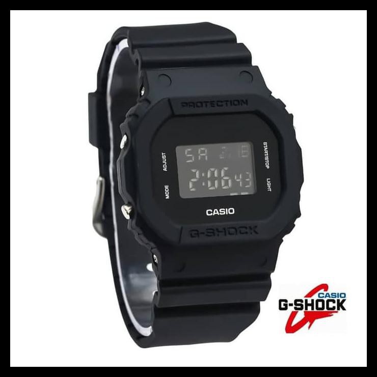 New List Casio Gshock Dw5600 G-Shock Dw-5600 Gls-5600 Full Black Berkualitas