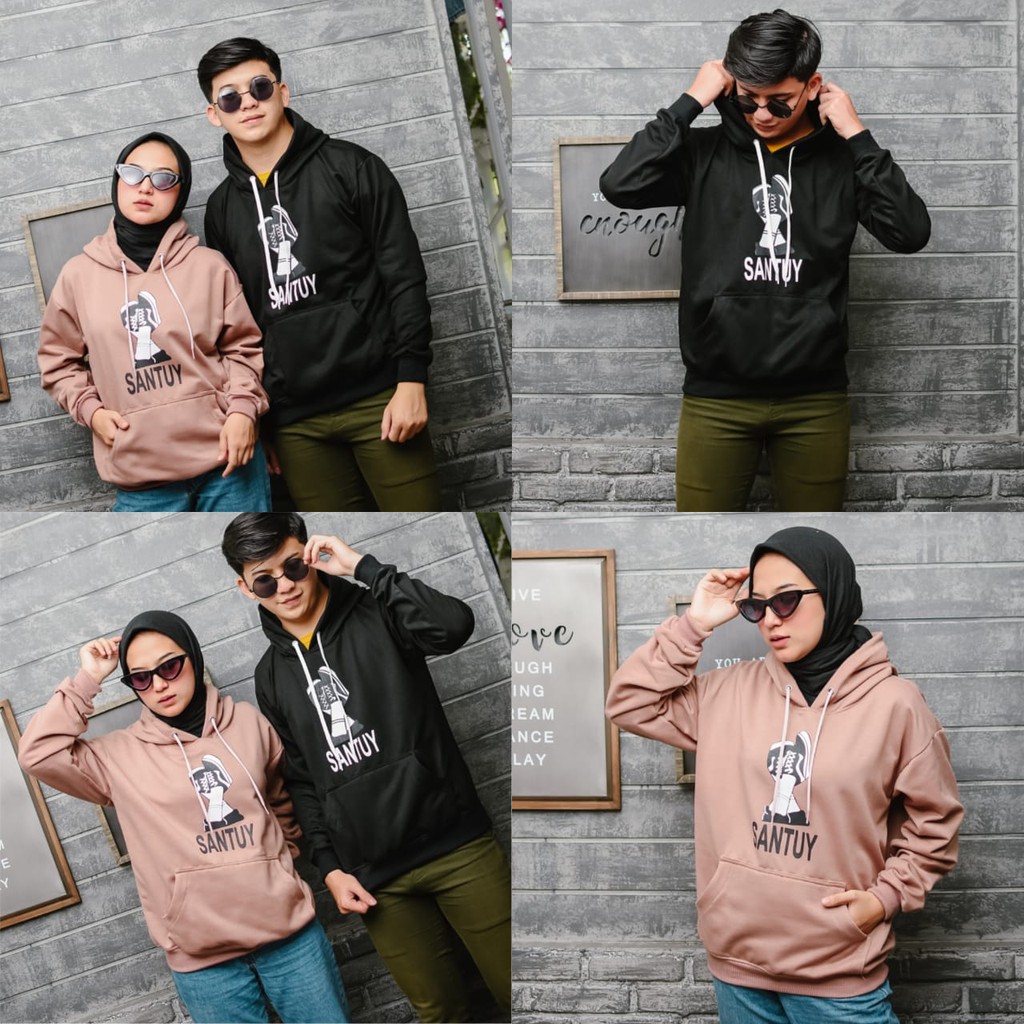 SANTUY HOODIE JUMPER UNISEX - ATASAN TEBAL HALUS TERLARIS