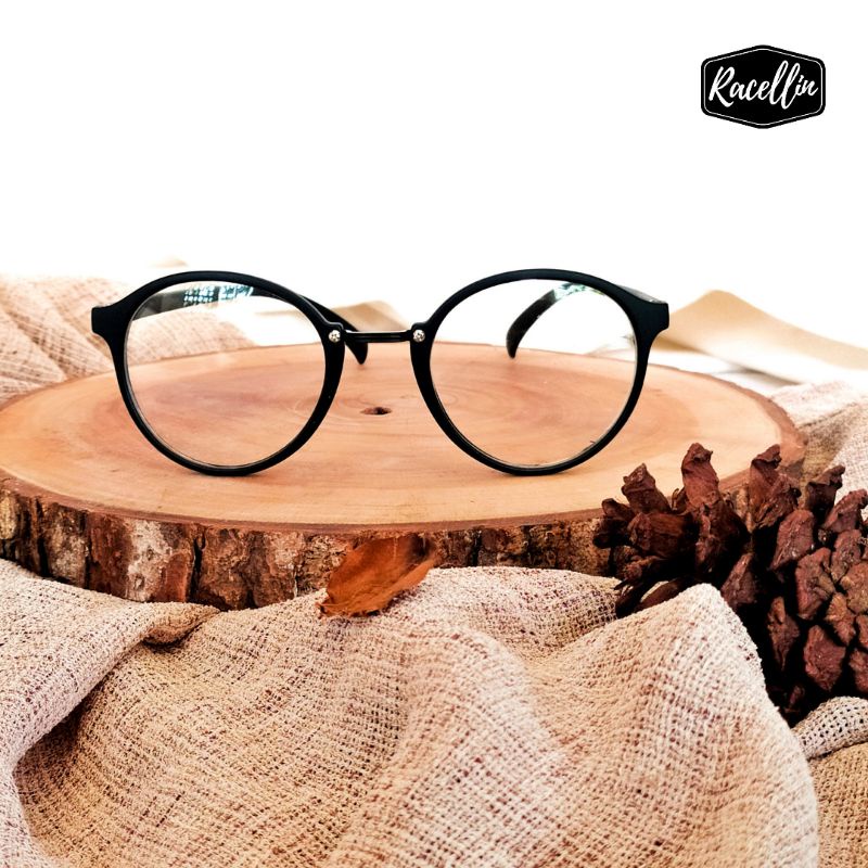 JANE FRAME  HITAM DOFF GRATIS LENSA MINUS/PLUS/SILINDER LENSA ANTIRADIASI