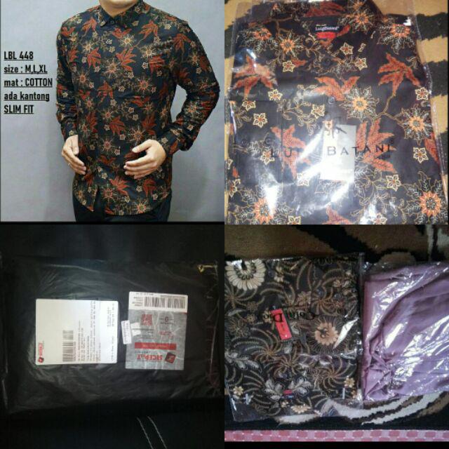 Baju Batik Pria // Batik Cowok // Batik Slimfit / Batik Modern // Batik Premium Lbl 448