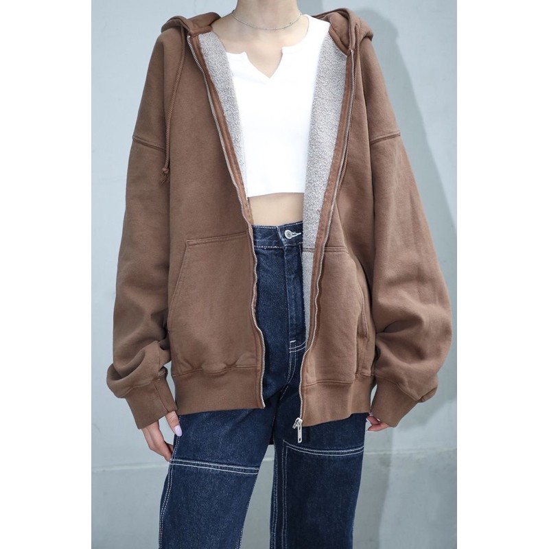 authentic brandy melville brown carla hoodie