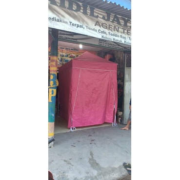 Tenda 1,5x1,5  atau 2x1 full tirai