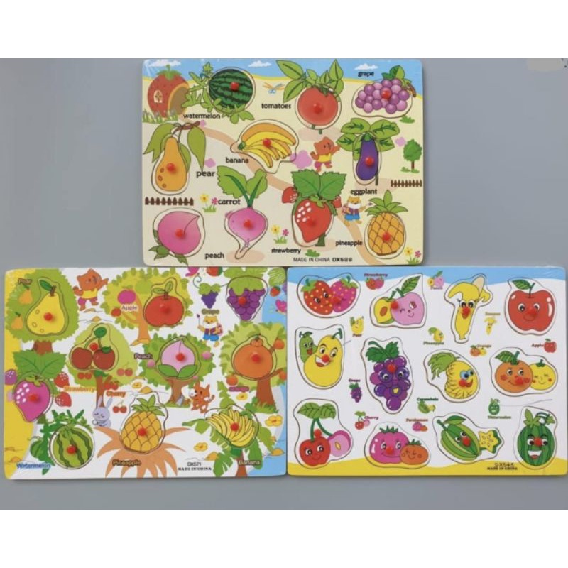 PUZZLE KAYU/PUZZLE KNOB KAYU-Buah KNOB