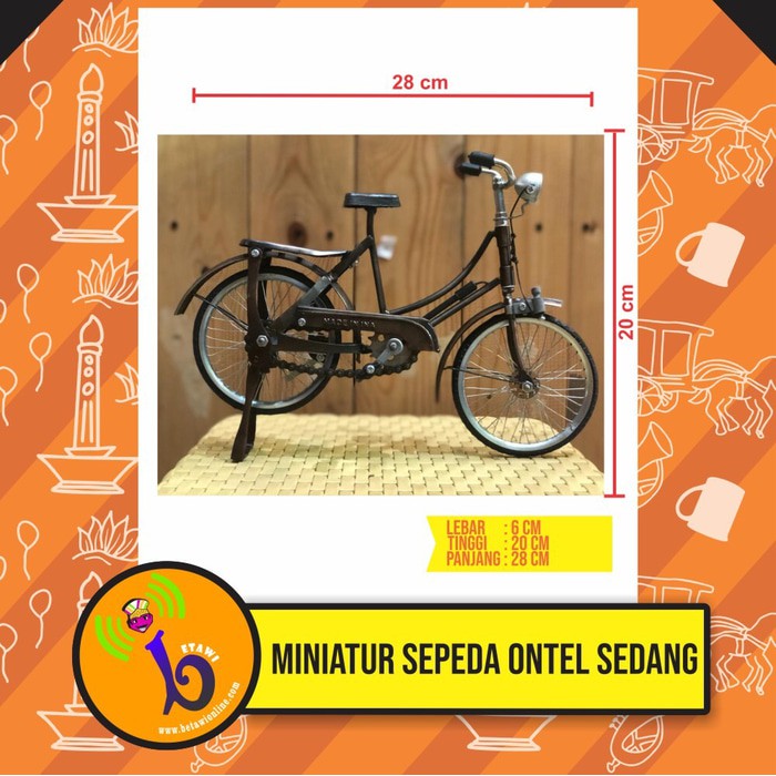 Miniatur Sepeda Ontel Kecil