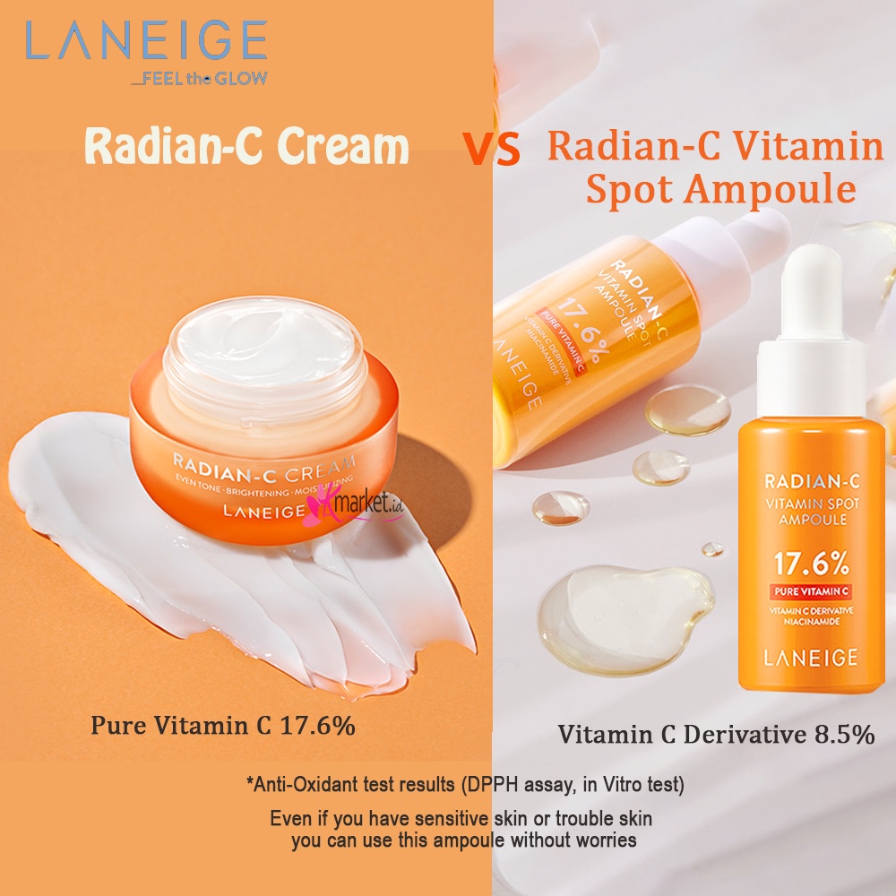 Laneige Radian-C Cream | Laneige Radiance-C Vitamin Spot Ampoule