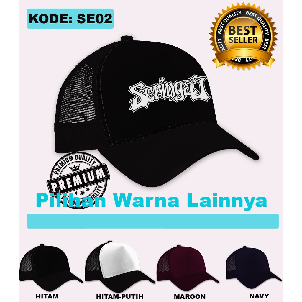 Topi seringai / trucker distro premium seringai se02p