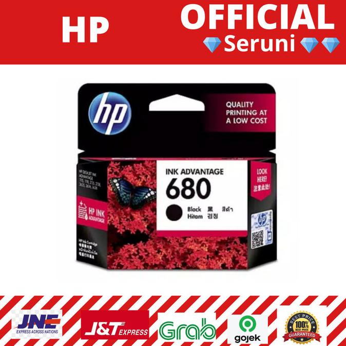 TINTA HP 680 HITAM ORIGINAL HP680 BLACK CARTRIDGE