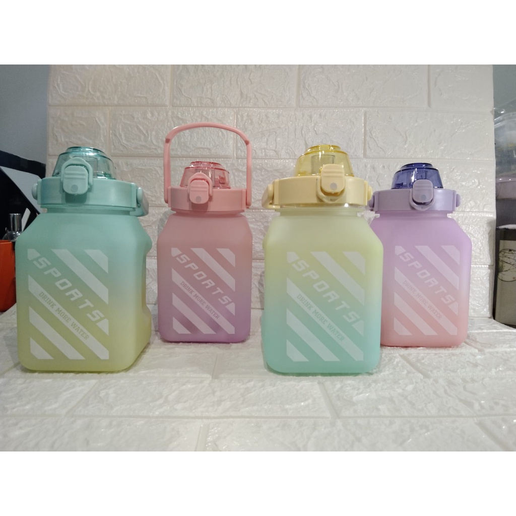 Botol Minum 1,5Liter Gradasi Kotak
