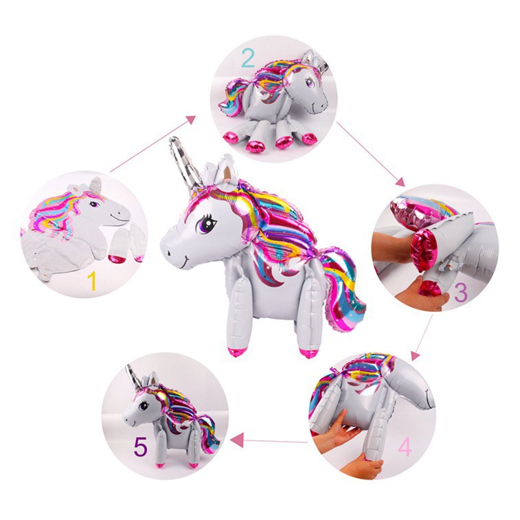 Balon Foil UNICORN 3D Shape