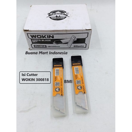 

Isi Cutter WOKIN Besar | Refill Pisau Cutter | Refill Blade 18mm