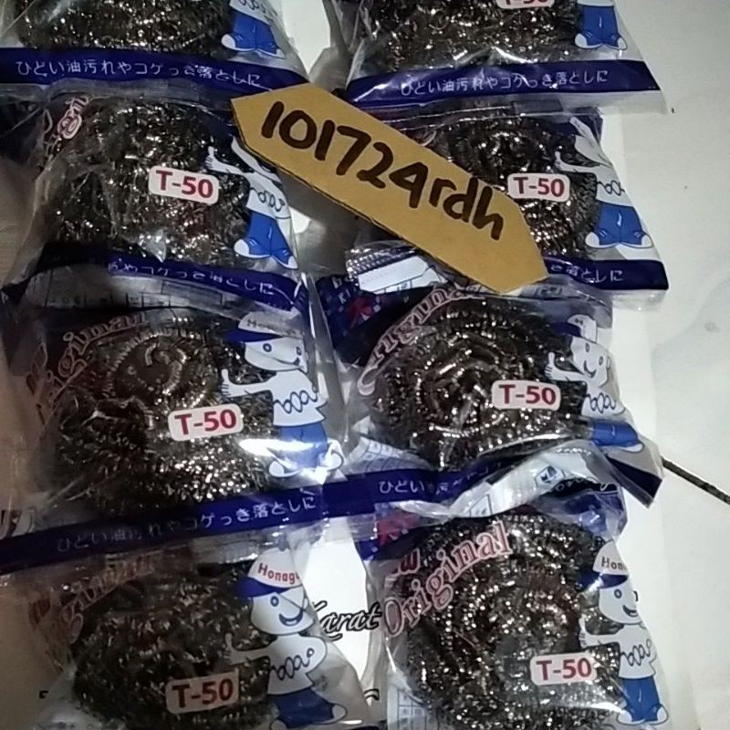 PROMO MURAH SIKAT KAWAT HONAGA T-50 SABUT CUCI PIRING PANCI WAJAN BUSA SPONGE GOSOK sikat kawat Hona