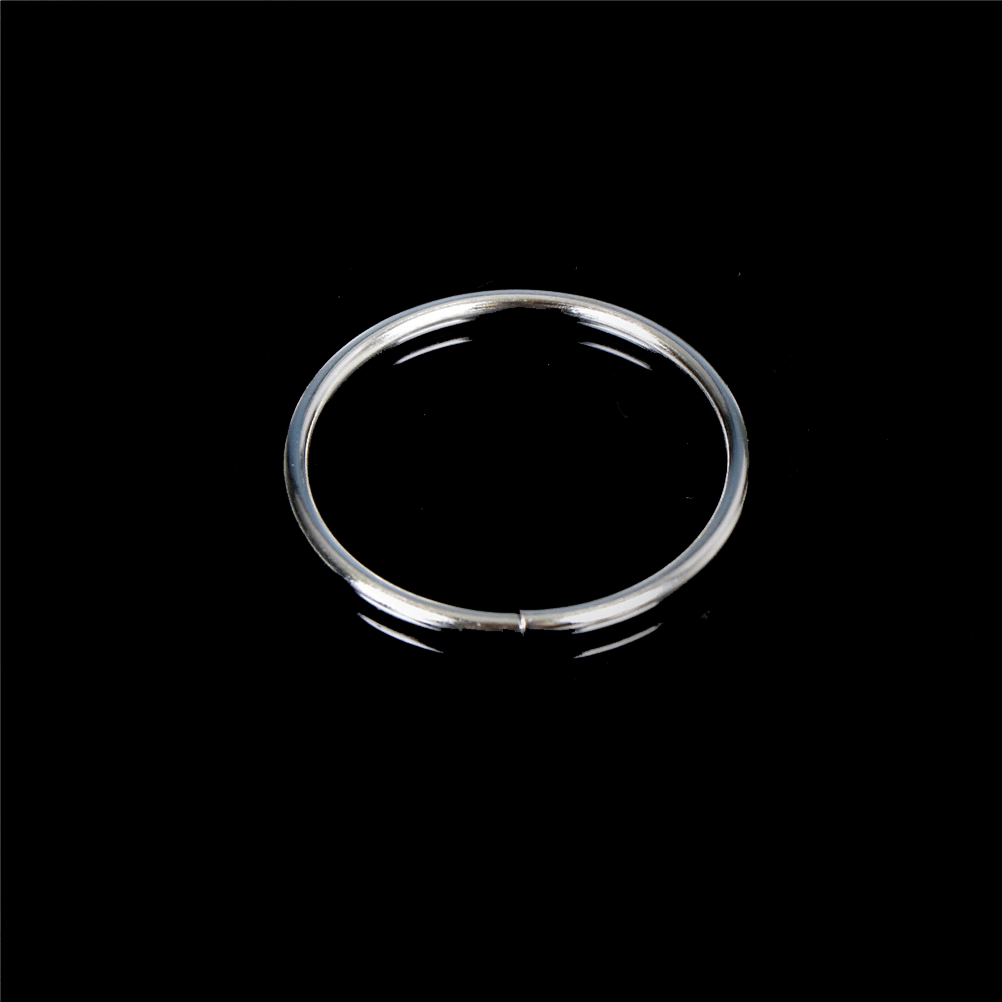 2Pcs Magic Ring and Chain Cool Magic Trick Props Metal Knot Ring On Chain