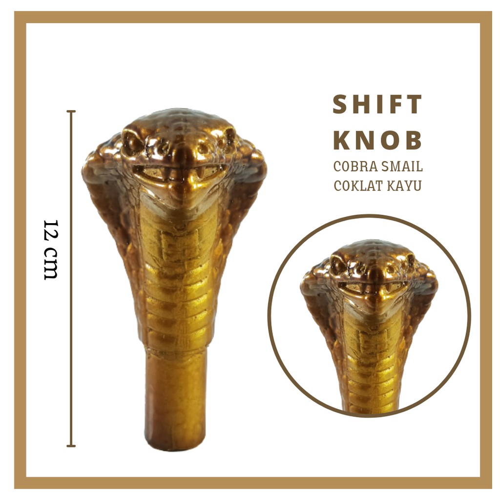 SHIFT KNOB MINI MOTIF COBRA SMAIL TUAS GIGI TONGKAT PERSNELING MOBIL DIESEL / SHIFT KNOB MOTIF