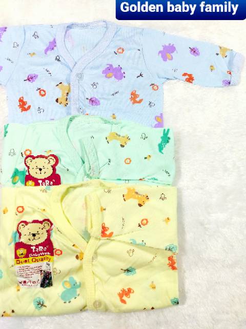 BAJU TARA PANJANG BIS WARNA FRINT SIZE 3-6M