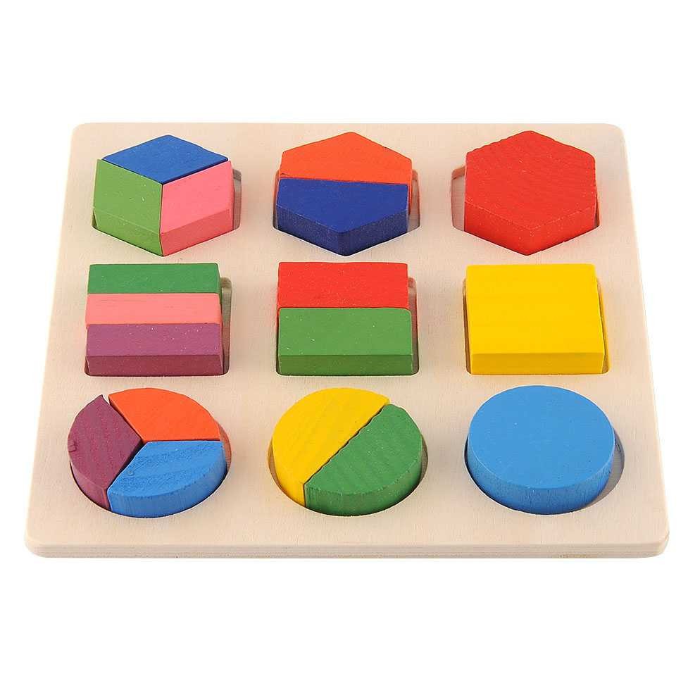 Diikamiiok Mainan Anak Anak Balok Puzzle 3D Geometry Anak