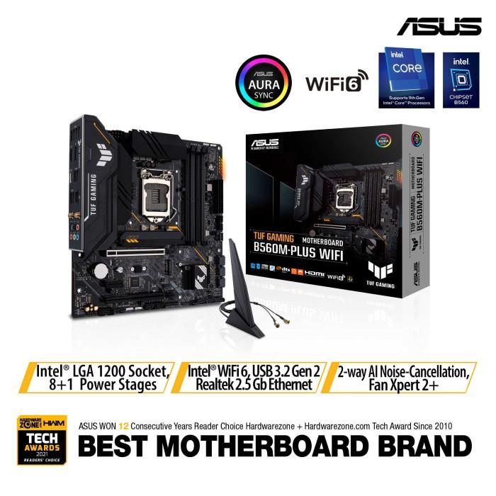 ASUS TUF GAMING B560M-PLUS WIFI - Intel Motherboard LGA1200