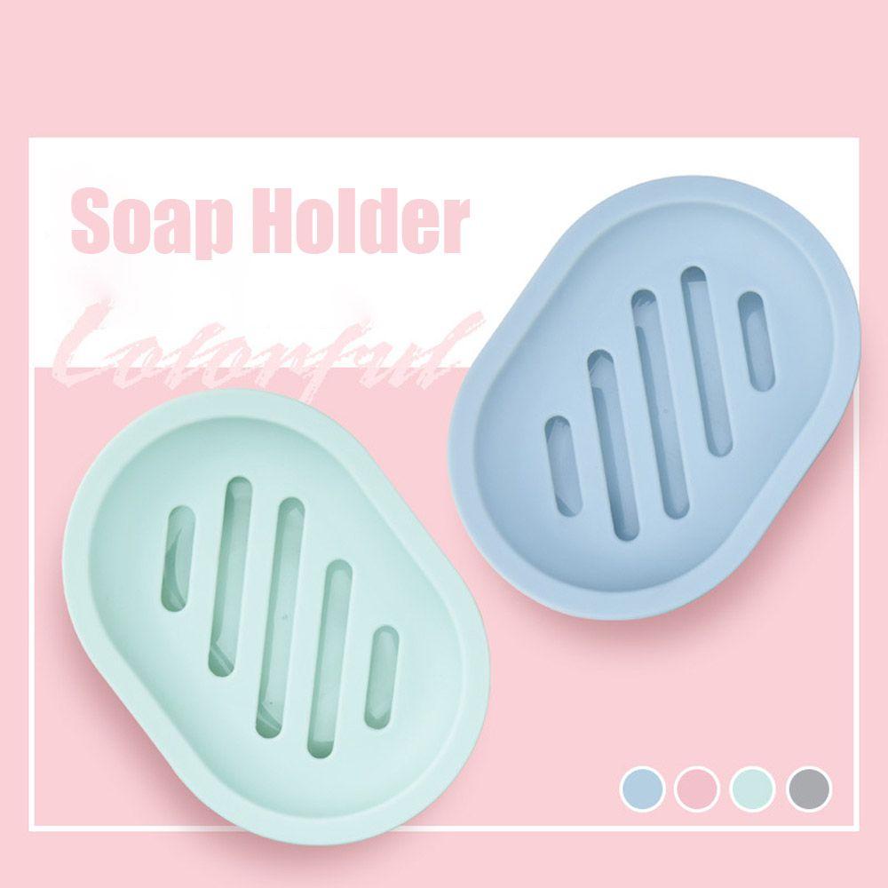 Populer Tempat Sabun Plastik Dengan Wadah Tiris Rak Penyimpanan Gantung Drain Soaps Shelf