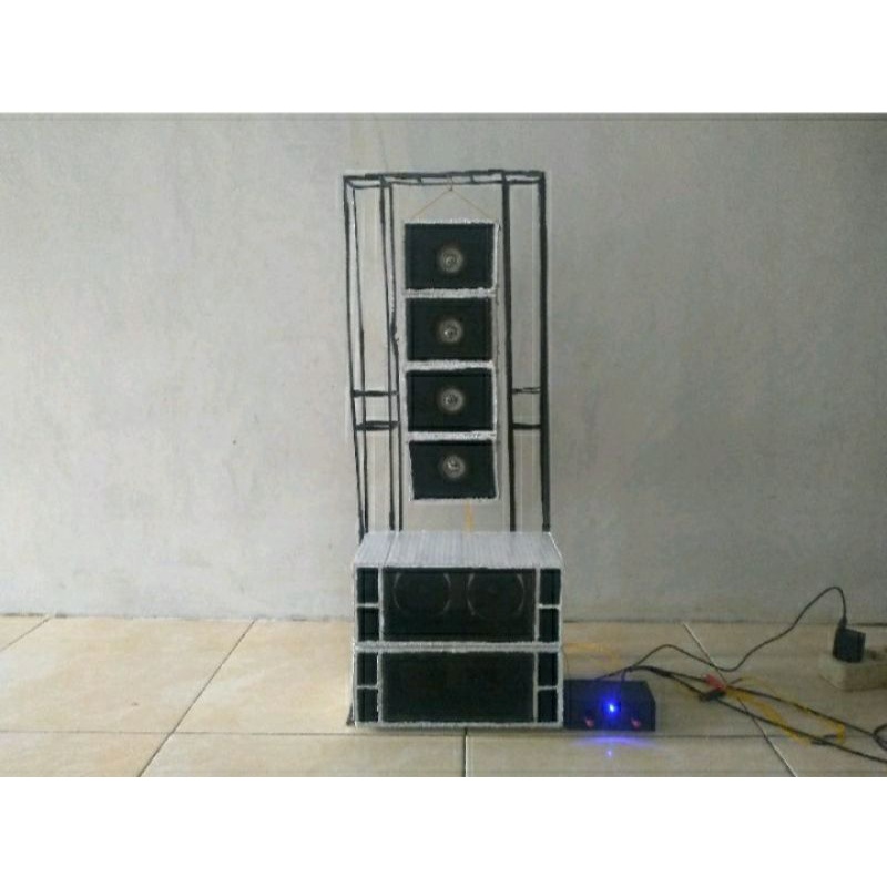 Box miniatur sound system 1set