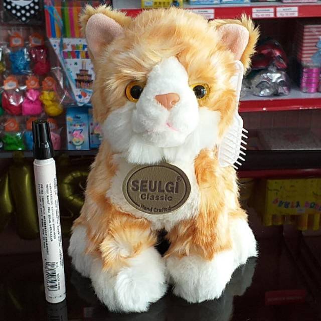  Boneka  Kucing  Kecil dengan sisir Kuning dan Abu  Seulgi 