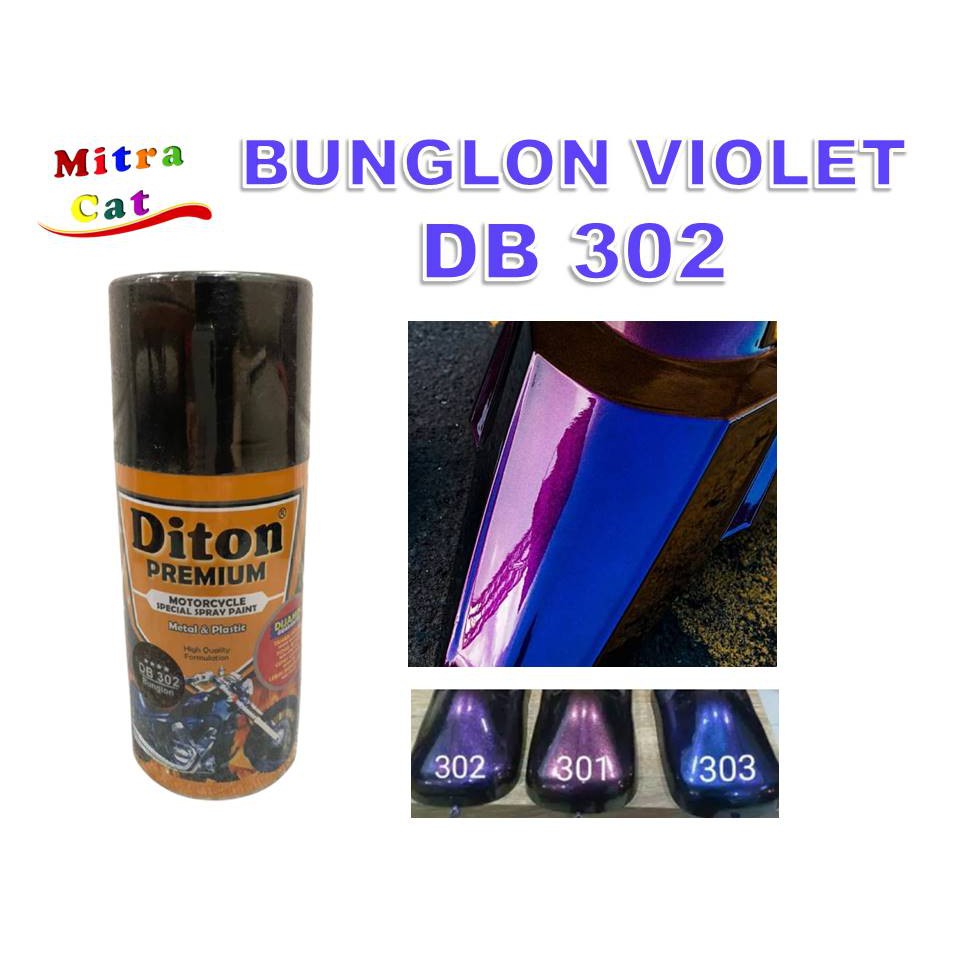 Cat Pilox DITON PREMIUM DB 302 Warna Bunglon Violet 300cc