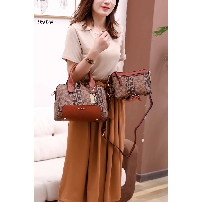 Bonia Shoulder Bag With Sling Bag #TC9502 Baru