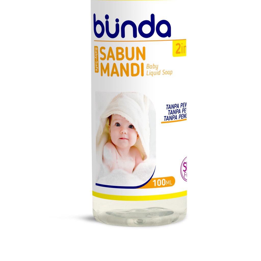 Bunda Sabun Mandi Bayi 100ml (SLS Free) Baby Liquid Soap Tanpa Pewarna Pewangi &amp; Pengawet Sabun Bayi