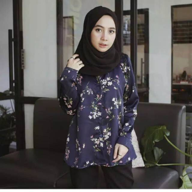 ADELIA BLOUSE KEMEJA CEWEK