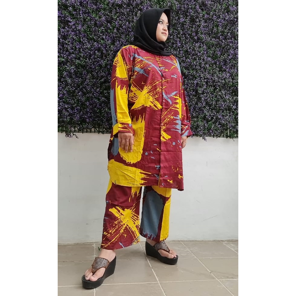 ZAHRA - Setelan Wanita BIG SIZE Tie Dye