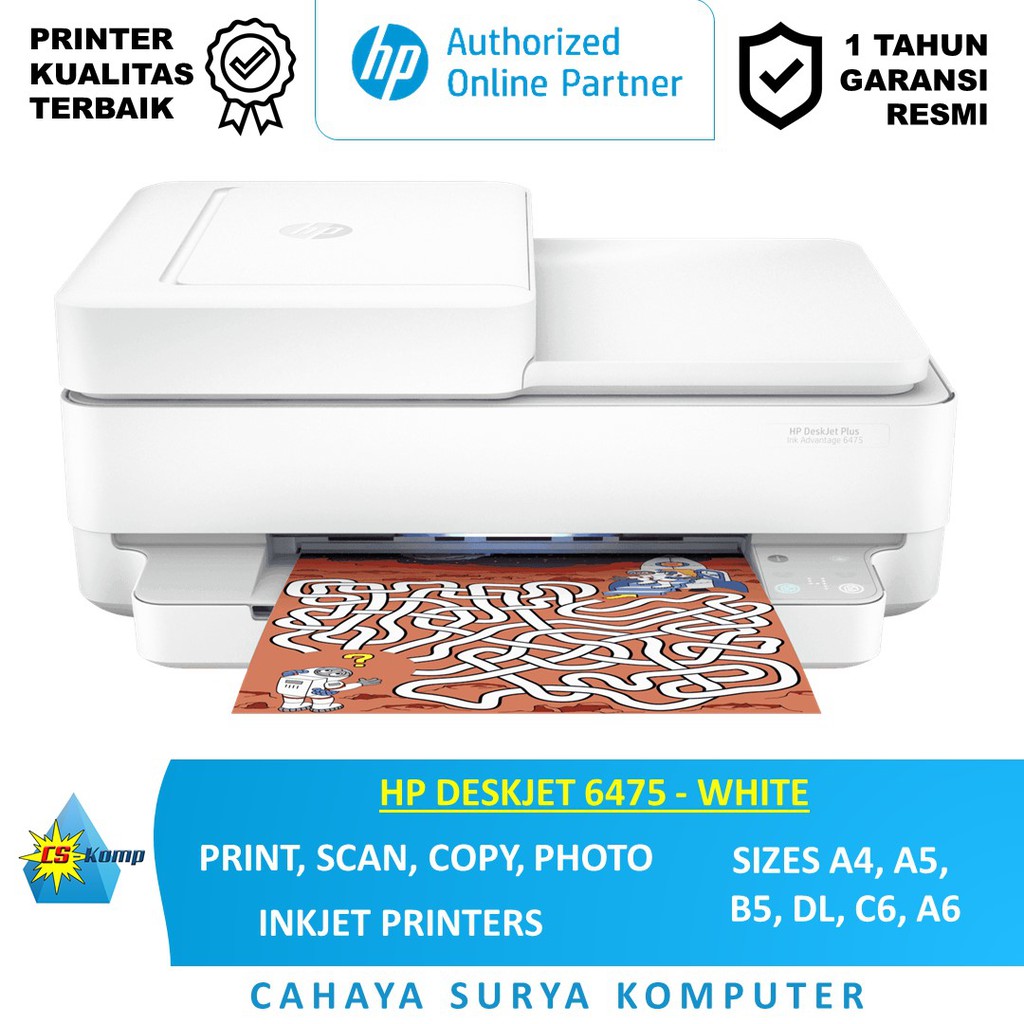 HP DESKJET 6475 | Print | Scan | Copy | Photo