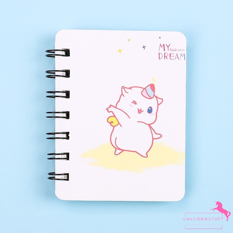 Notebook Buku Tulis Unicorn Kecil Spiral Kado Anak Perempuan Catatan Diary