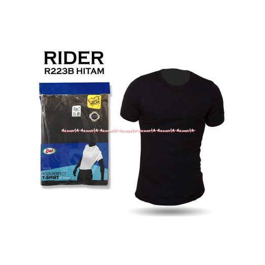 Rider Your T-Shirt R223B Baju Kaos Dalaman Pria Singlet Putih Hitam Adem