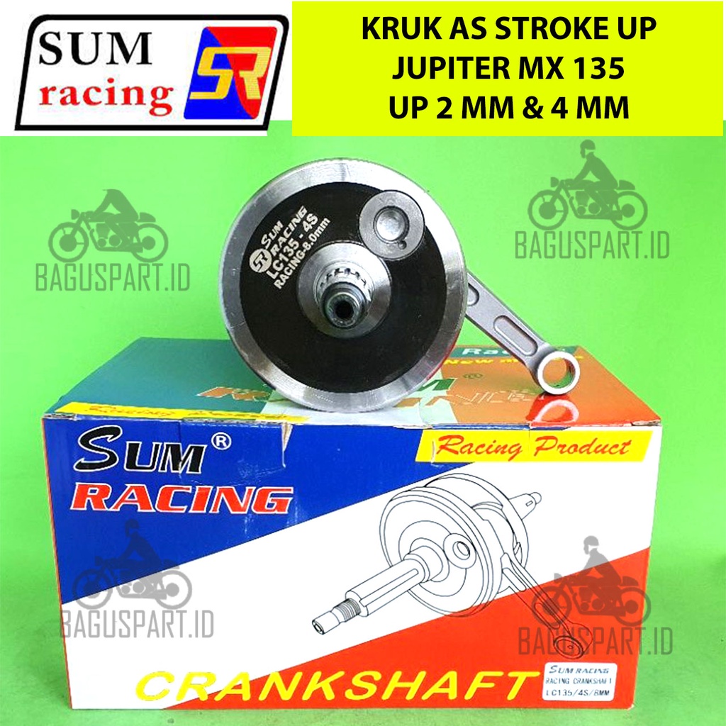 BANDUL KRUK AS JUPITER 135 4 speed STROKE UP 2 & 4 MM SUM RACING