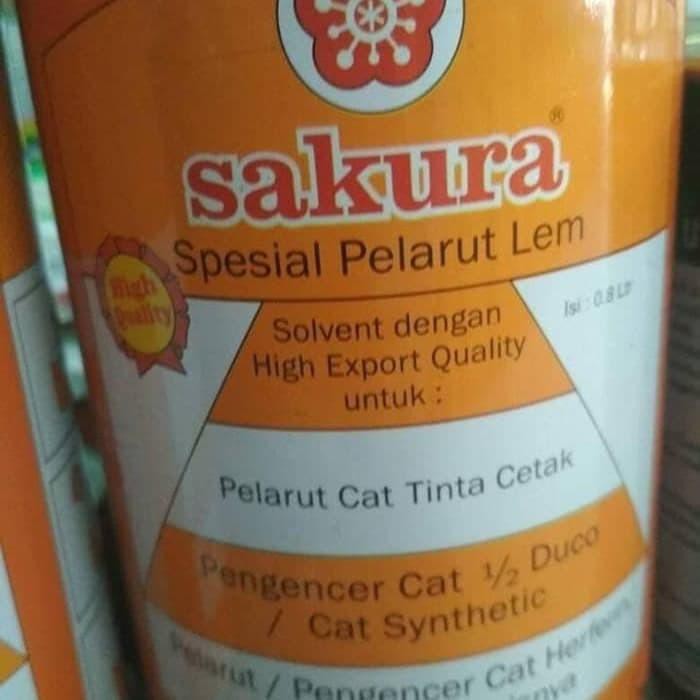 

Sakura pengencer pelarut penghapus lem ( sejenis herin ) perkakas