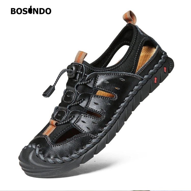 BOSINDO✔ B-42 sepatu sneakers pria kulit asli Type B42/sendal pria kulit asli Sepatu Pria Tren Fashion Sepatu Kasual Sepatu Pantai-Sepatu Pria Kasual ASLI IMPORT 100%Original-FREE BOX Merk BOSINDO ASLI-Bisa Bayar Ditempat[COD]