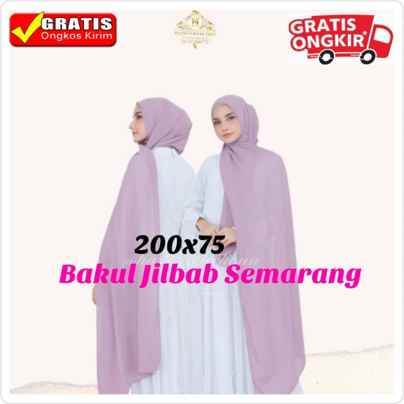 PROMO Jilbab 200x75 Pashmina Sabyan Jumbo  Diamond - Kerudung Wanita