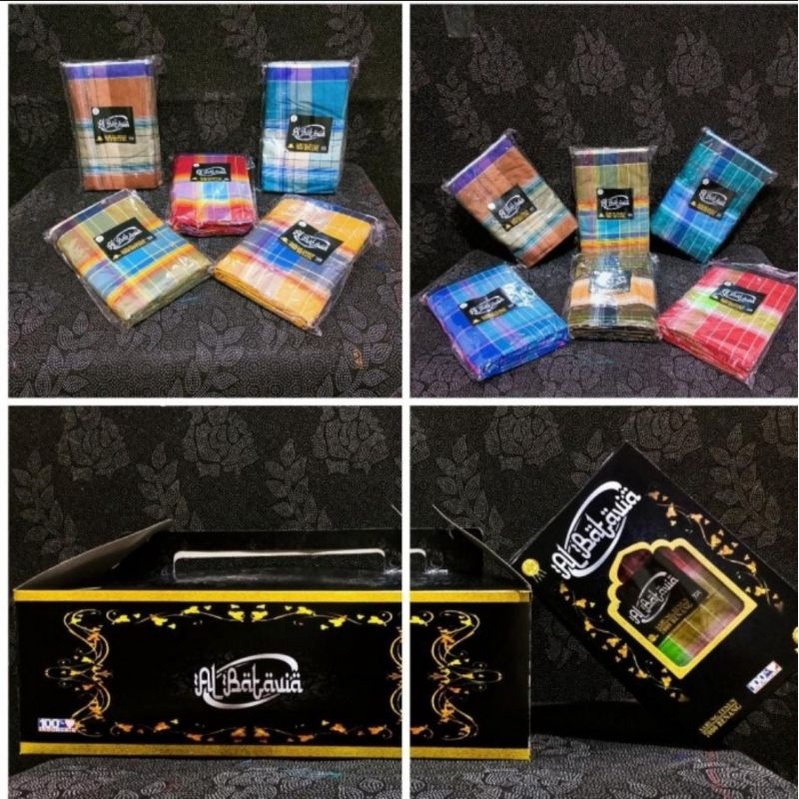 Sarung Sholat Dewasa Al batavia motif kotak kotak